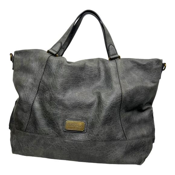 Hayden Harnett Grey Tote Satchel Handbag - Picture 2 of 14
